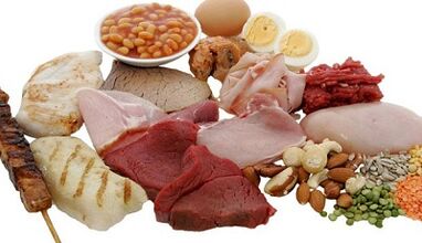 Protein-Diät-Menü zur Gewichtsreduktion.